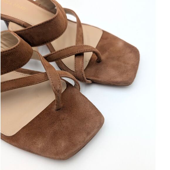 Veronica Beard Alanis Kitten Heel Slide Sandal Women's Honey Size US7M EU38 - Picture 10 of 12